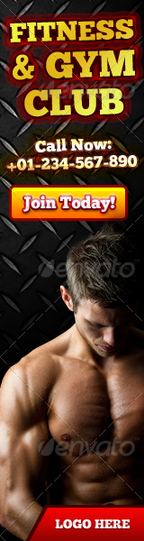 fitness banner ad 160x600